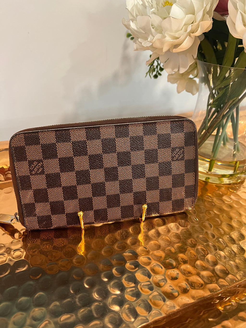 LOUIS VUITTON Damier Ebene Zippy Organizer Long Wallet – Luxe 