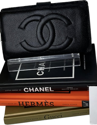 Chanel Timeless CC Logo Black Caviar Wallet