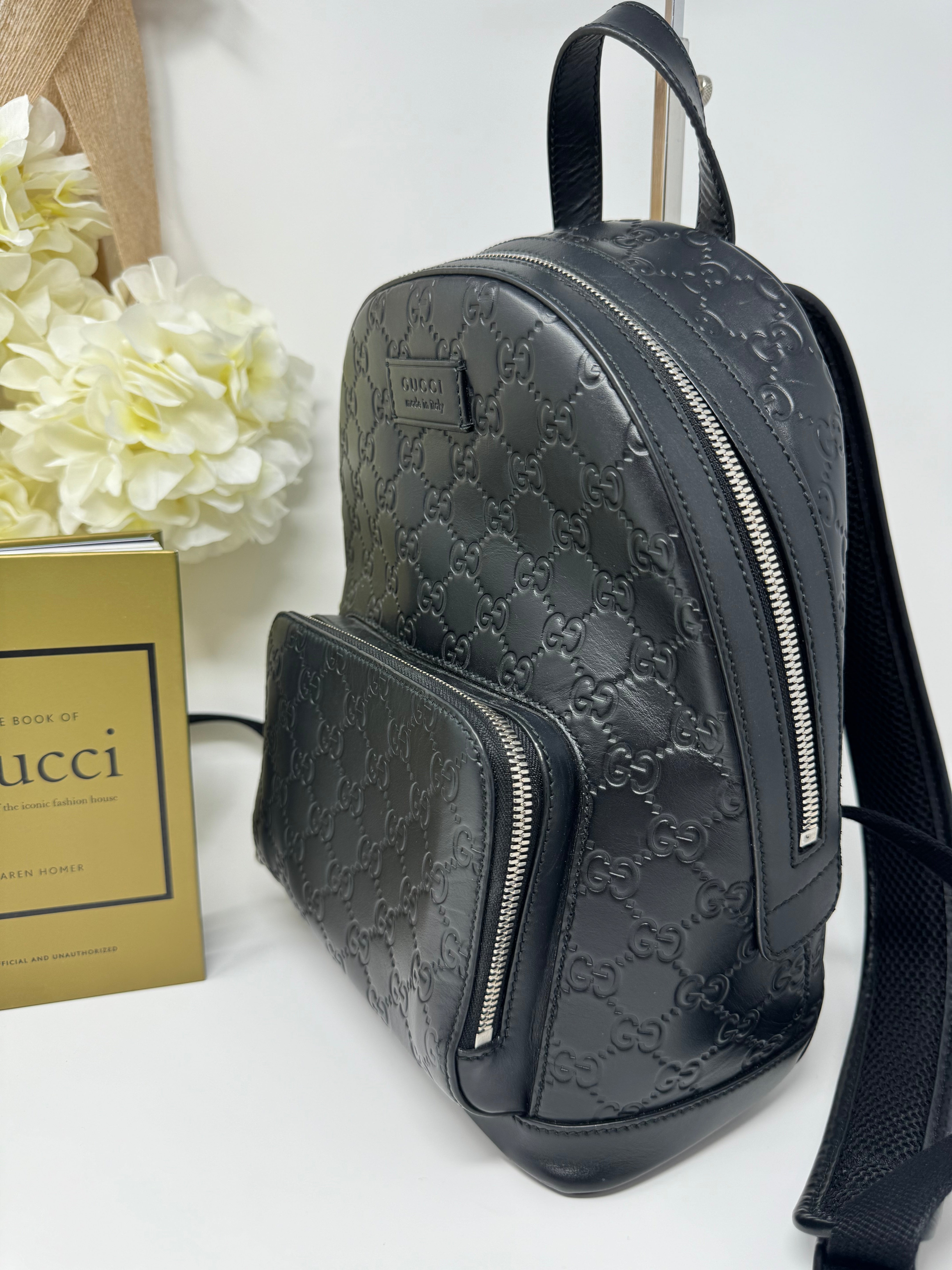 Gucci Black Supreme GG Monogram Mini Backpack – Luxe Vintage Closest