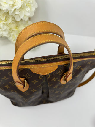 LOUIS VUITTON Palermo PM Monogram Canvas Shoulder Bag Brown