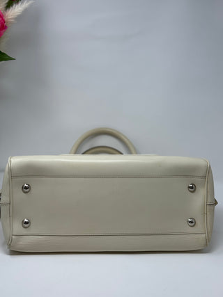 Louis Vuitton White Epi Leather Bowling Montaigne GM Bag