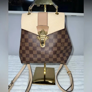 LOUIS VUITTON Pre-loved Damier Clapton Backpack Creme