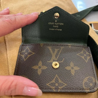 LV Felicie Strap & Go Monogram Khaki Green/Ebony