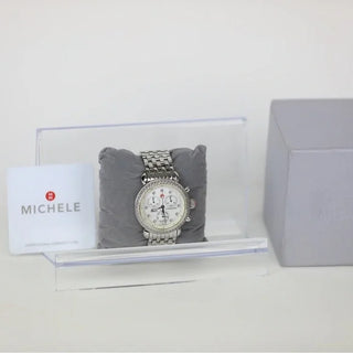 Michele Signature CSX-36 Diamond & Pearl White Dial Ladies Watch